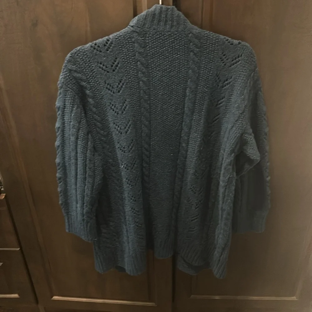 Lot of three loft Sweater size m elephant sweater size L blue cardigan size L - Picture 6 of 9